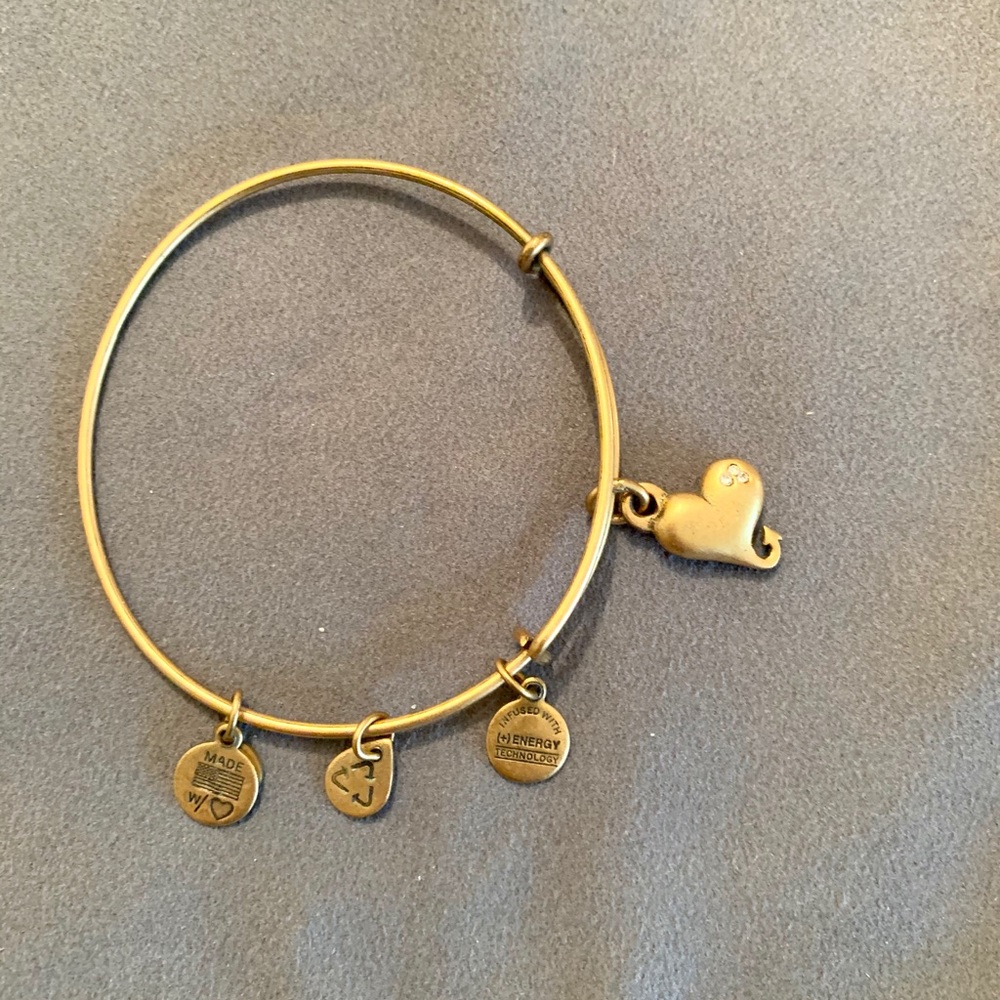 Alex and Ani Bracelet Heart with Crystal